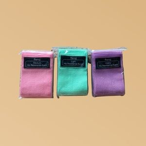 Hip Resistance Bands (Set of 3, never opened or used)
